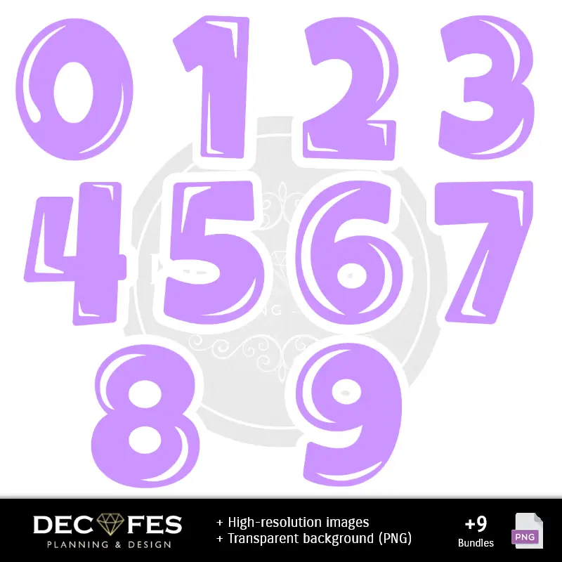 Números Temáticos | Papel digital BTS - Imprimíveis para scrapbooking e projetos DIY