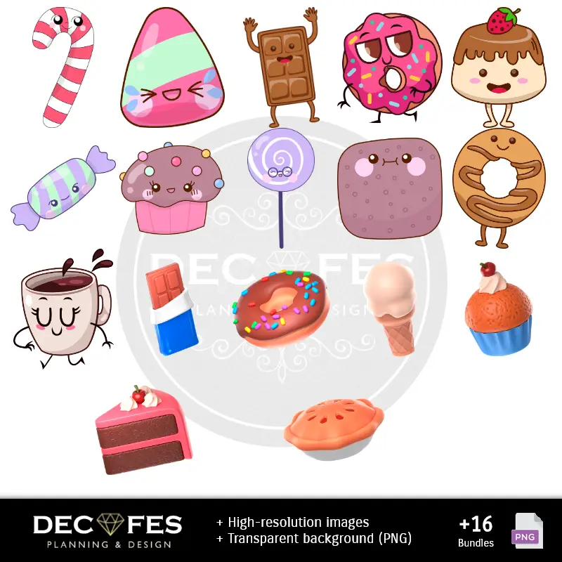 Personajes | Papel Digital Candyland - Imprimibles para Scrapbook y DIY