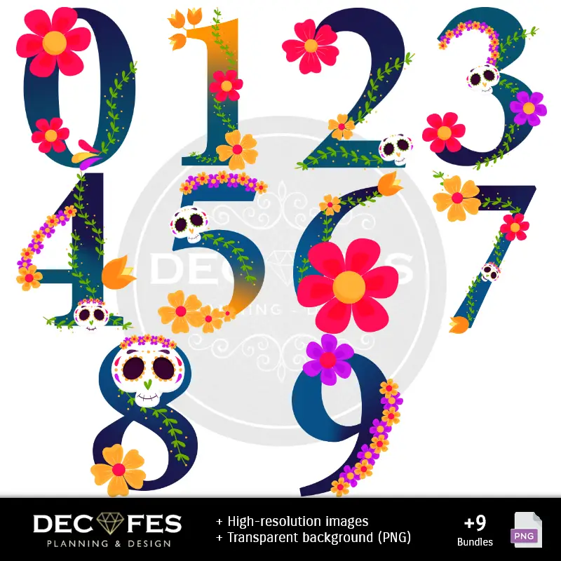 Papel Digital Catrinas Día de los Muertos - Imprimibles para Scrapbook y DIY