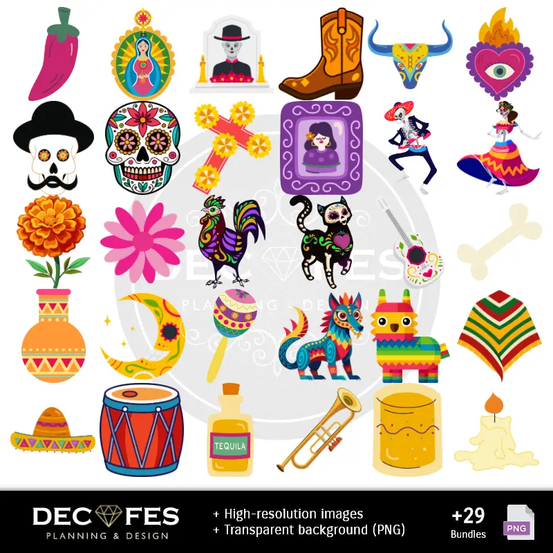 Accesorios | Papel Digital Coco - Imprimibles para Scrapbook y DIY