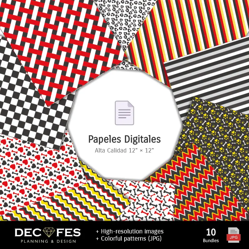 Fondos | Papel Digital Dálmatas - Imprimibles para Scrapbook y DIY