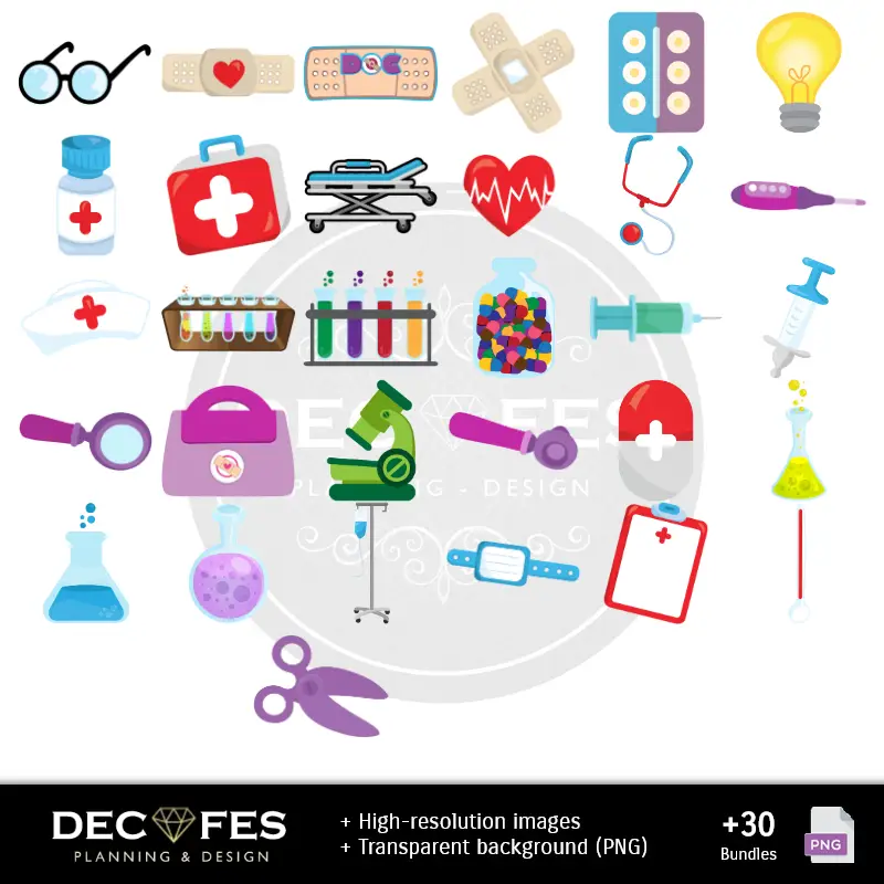 Números Temáticos | Papel Digital Doctora Juguetes - Imprimibles para Scrapbook y DIY