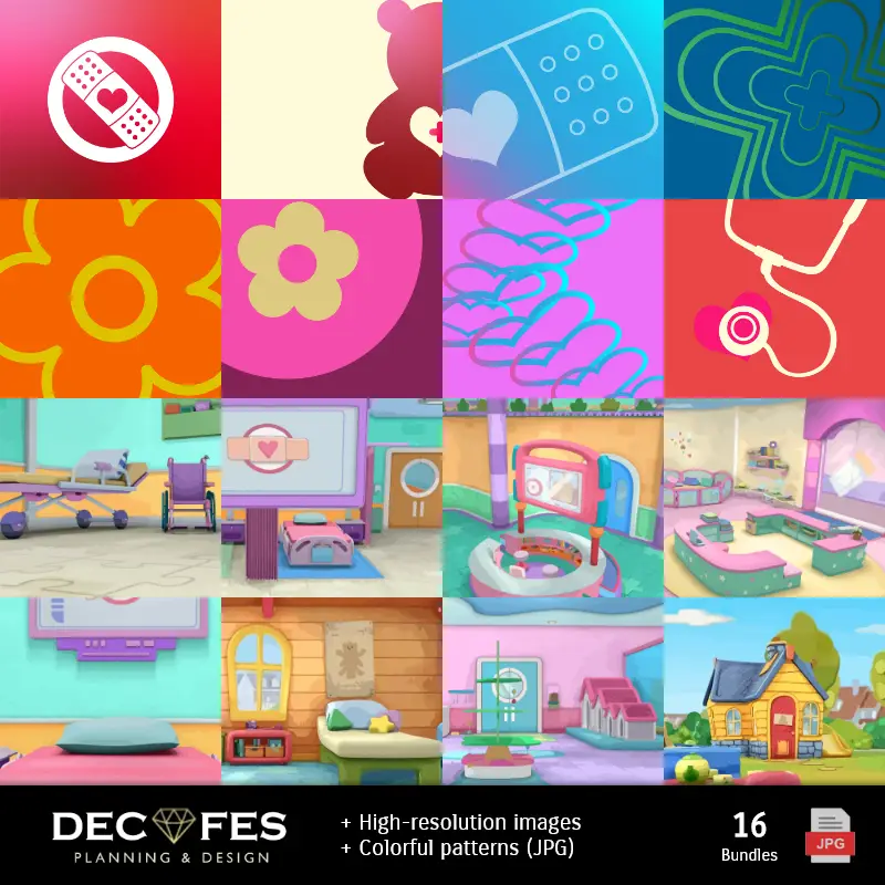 Accesorios | Papel Digital Doctora Juguetes - Imprimibles para Scrapbook y DIY