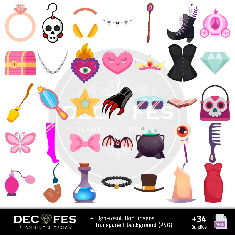 Accesorios | Papel Digital Ever After High - Imprimibles para Scrapbook y DIY