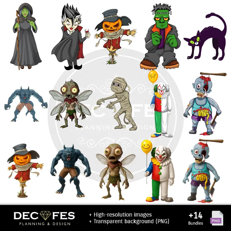 Accesorios | Papel Digital Halloween - Imprimibles para Scrapbook y DIY