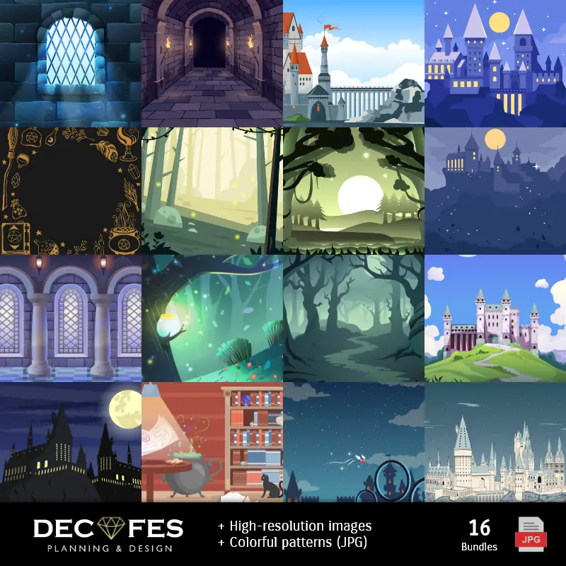 Papel Digital Harry Potter - Imprimibles para Scrapbook y DIY