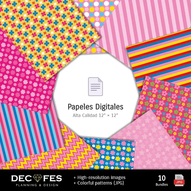 Collages | Hello Kitty Digital Paper - 可打印为Scrapbook和DIY