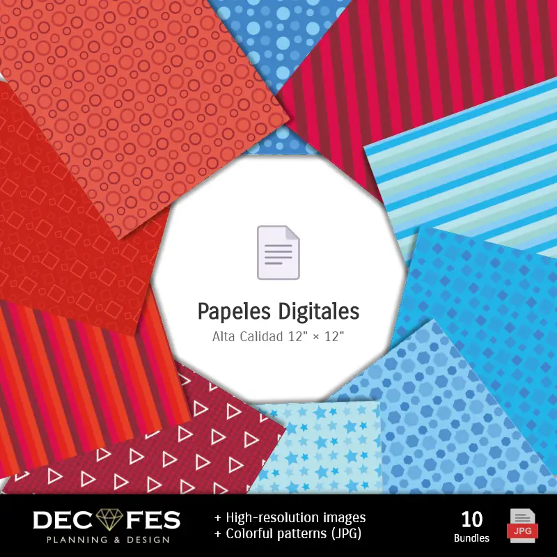 Accesorios | Papel Digital Juego del Calamar - Imprimibles para Scrapbook y DIY