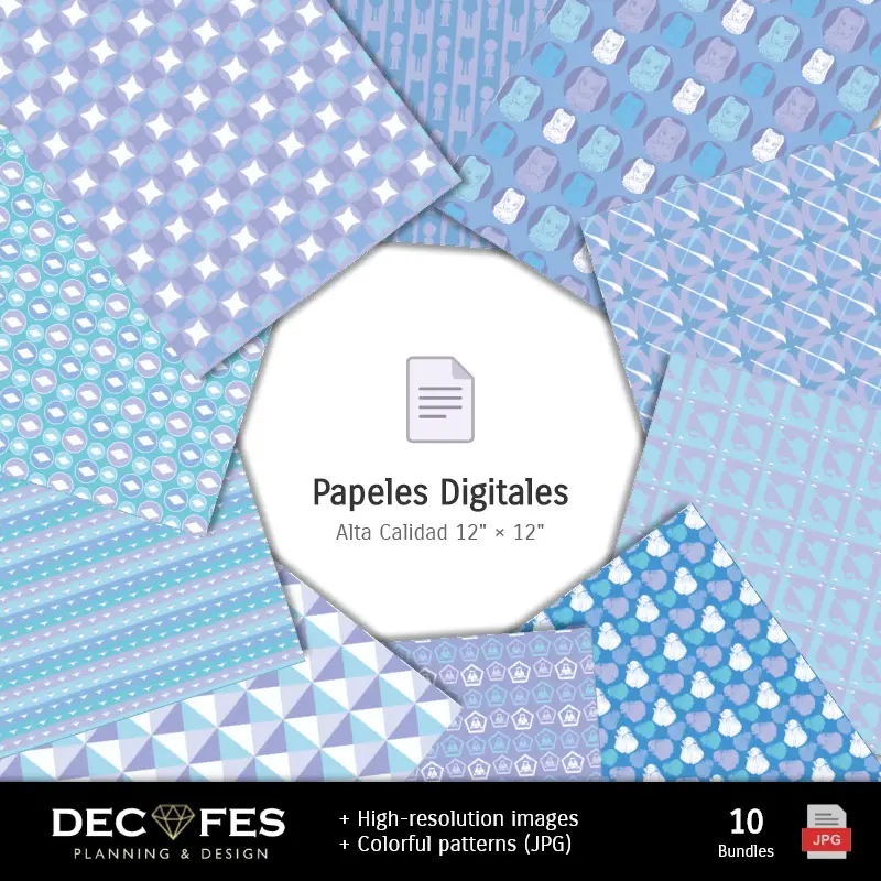 Collages | Papel Digital KPOP Demon Hunter - Imprimibles para Scrapbook y DIY