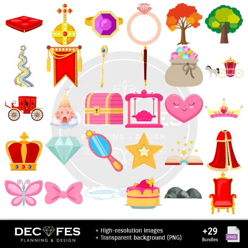 Accesorios | Papel Digital La Bella y La Bestia - Imprimibles para Scrapbook y DIY