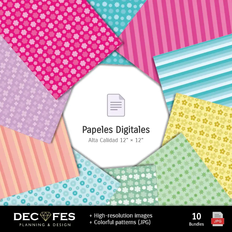Collages | Papel Digital La Era de Hielo - Imprimibles para Scrapbook y DIY