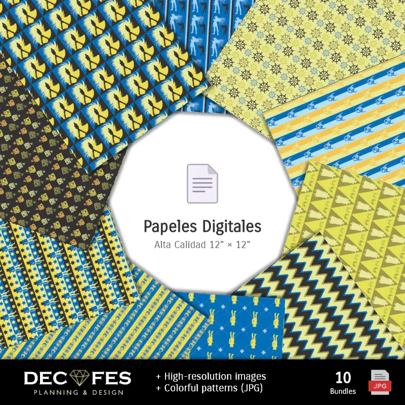 Personajes | Papel Digital Los Caballeros del Zodiaco - Imprimibles para Scrapbook y DIY