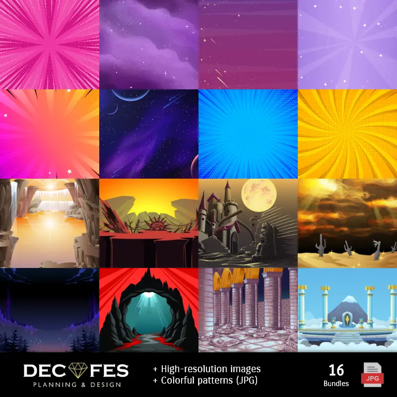 Fondos | Papel Digital Los Caballeros del Zodiaco - Imprimibles para Scrapbook y DIY