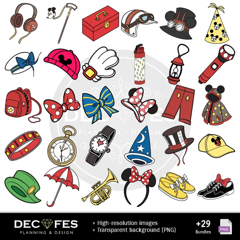 Accesorios | Papel Digital Mickey Mouse - Imprimibles para Scrapbook y DIY