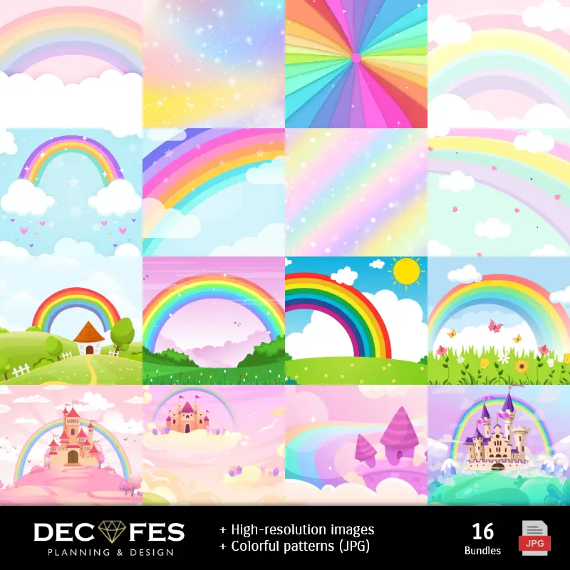 Fondos | Papel Digital My Little Pony Equestria - Imprimibles para Scrapbook y DIY