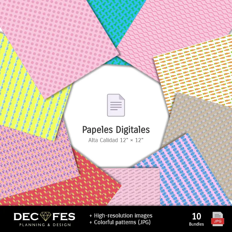 Papel Digital Peppa Pig - Imprimibles para Scrapbook y DIY