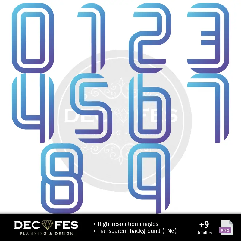 Números Temáticos | Papel Digital Saja Boys - Imprimibles para Scrapbook y DIY