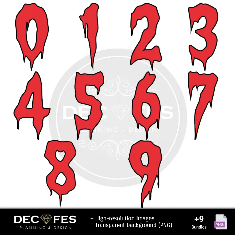 Números Temáticos | Papel Digital Scooby-Doo - Imprimibles para Scrapbook y DIY