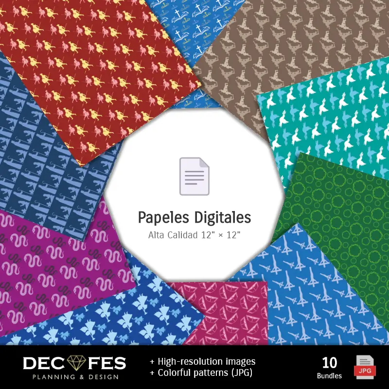 Papel Digital Semana Santa - Imprimibles para Scrapbook y DIY