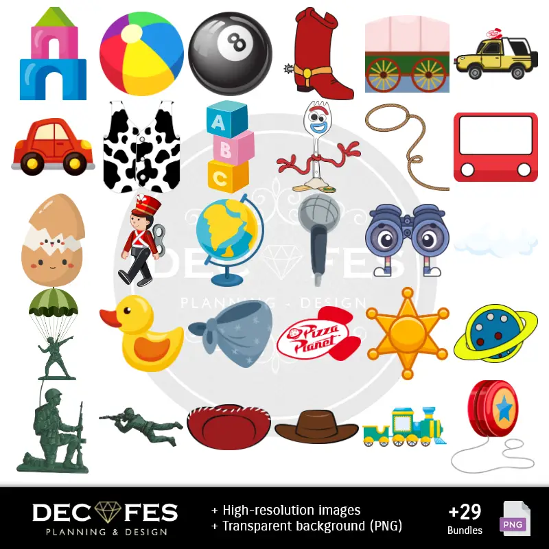 Accesorios | 数字玩具故事纸 -- -- 可打印为Scrapbook和DIY