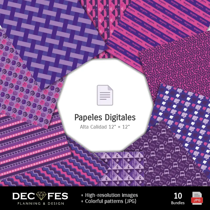 Collages | Papel Digital Vampirina - Imprimibles para Scrapbook y DIY