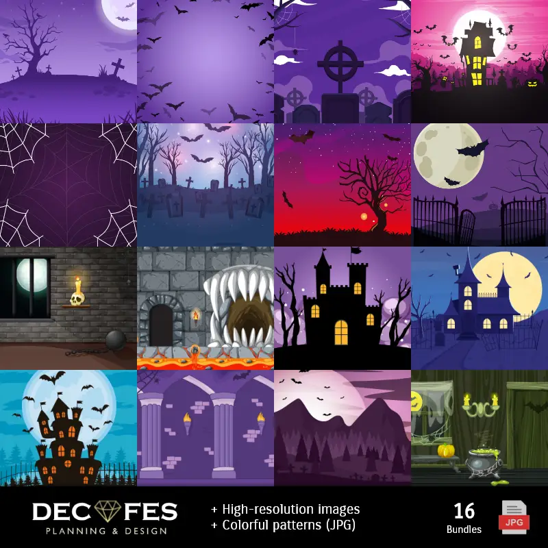 Fondos | Papel Digital Vampirina - Imprimibles para Scrapbook y DIY