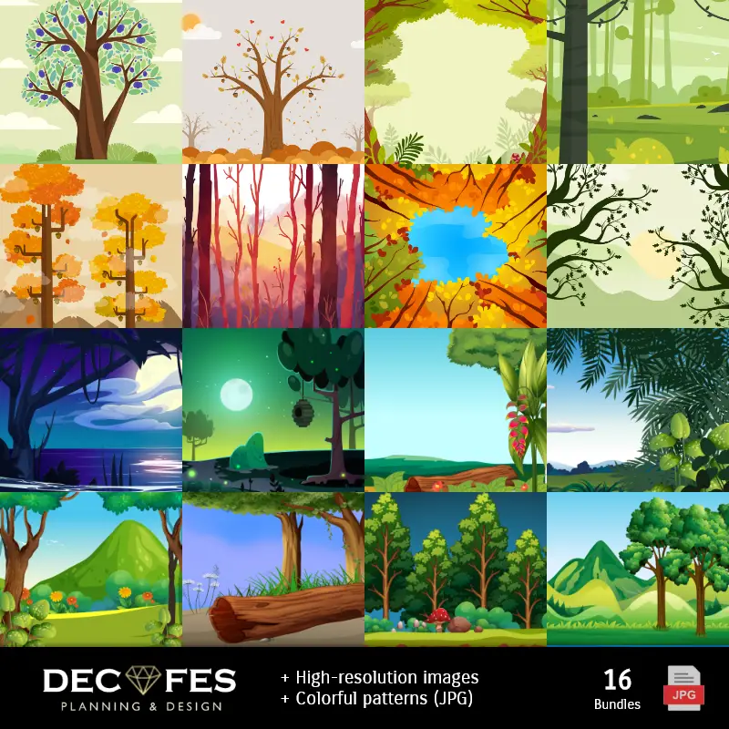 Números Temáticos | Papier à la Chouette numérique et au Lait - Imprimable pour scrapbook et bricolage