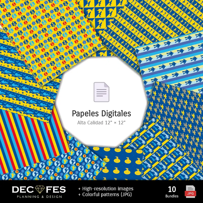 Collages | Papier histoire de jouets numériques - Imprimable pour scrapbook et bricolage