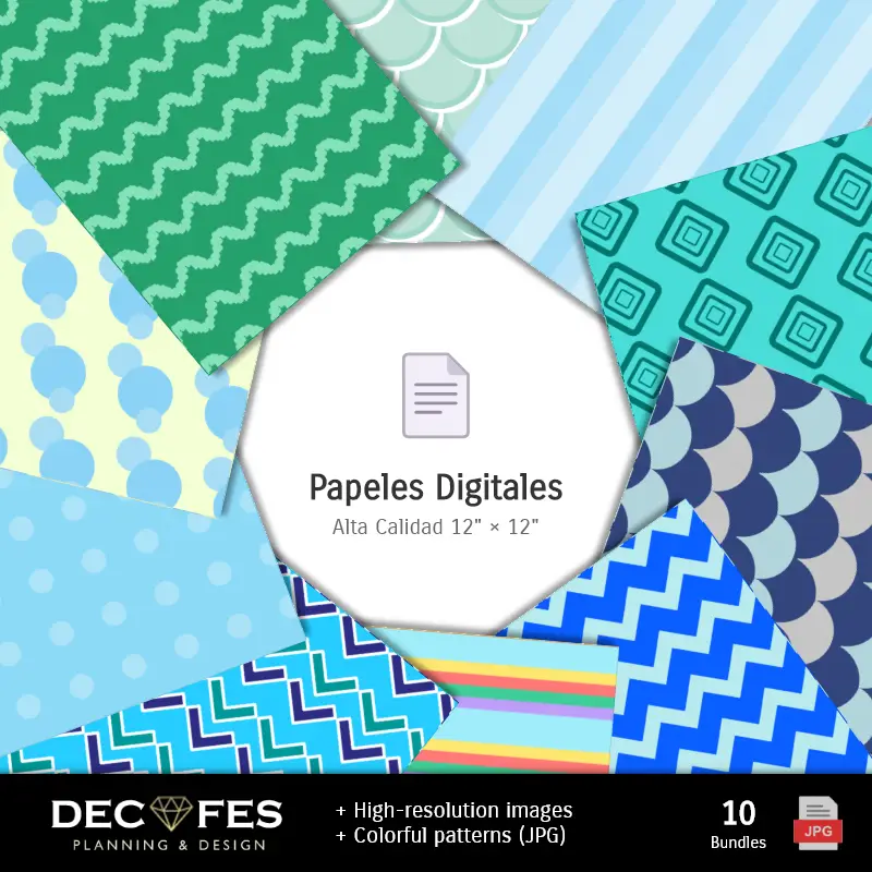 Collages | Papier numérique La Sirenita Ariel - Imprimable pour Scrapbook et bricolage