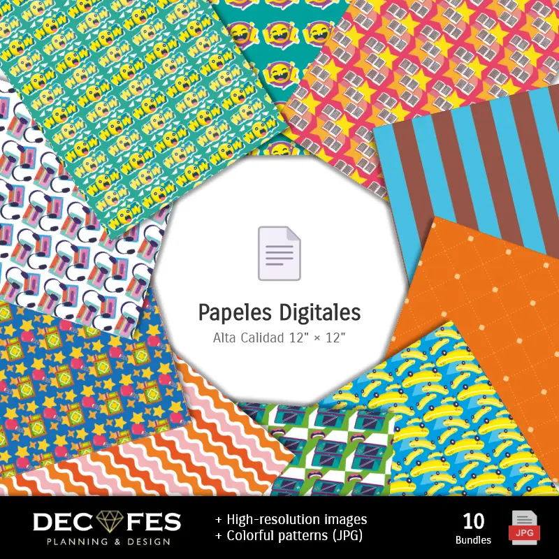 Collages | Papier numérique Le Monde incroyable de Gumball - Imprimables pour scrapbooking et loisirs créatifs