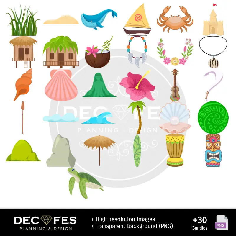 Accesorios | Papier numérique Moana - Imprimable pour scrapbook et bricolage