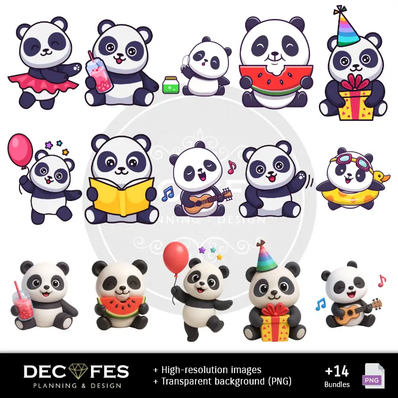 Personajes | Papier numérique Osita Panda - Imprimable pour Scrapbook et bricolage