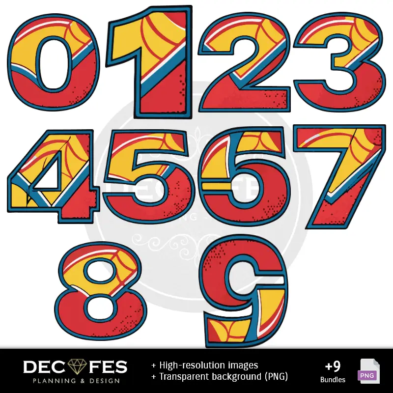 Números Temáticos | Papier numérique Superman - Imprimable pour Scrapbook et bricolage