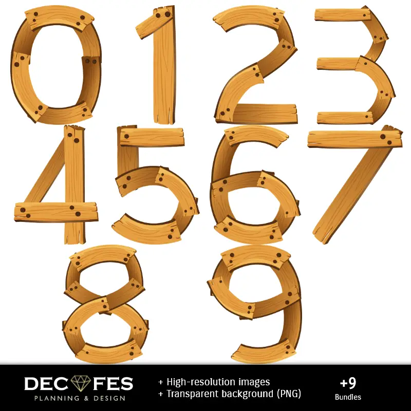 Números Temáticos | Papier numérique Zenon's Farm - Imprimables pour scrapbooking et loisirs créatifs