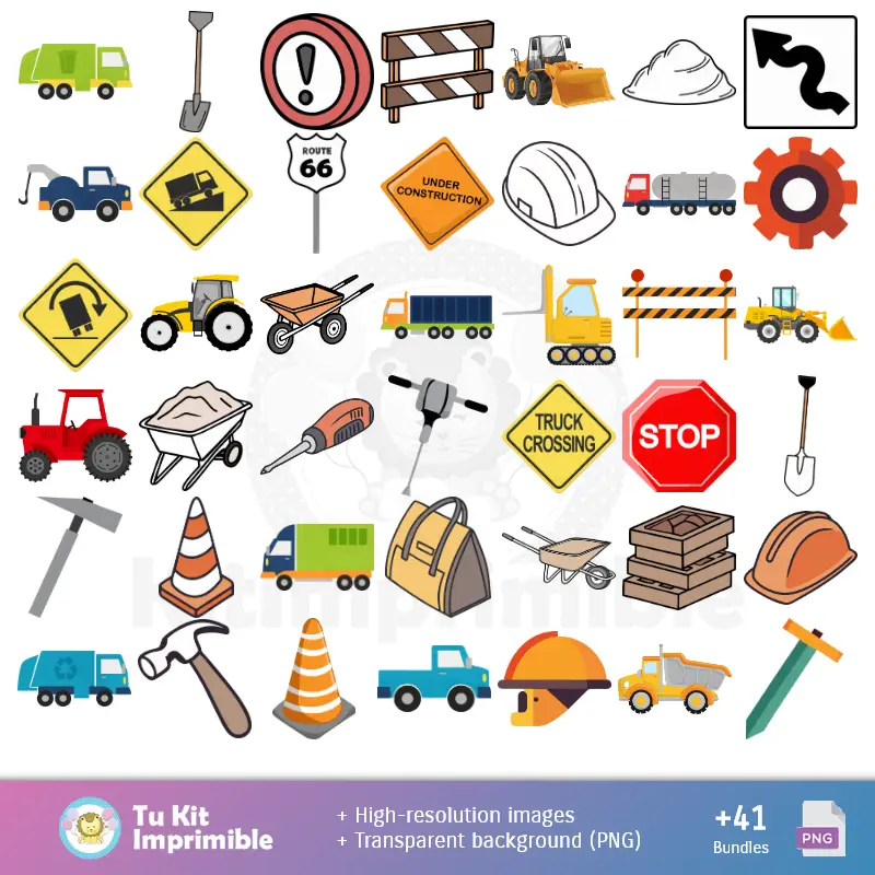 Accesorios | Papier peint Construction - Papiers décoratifs numériques