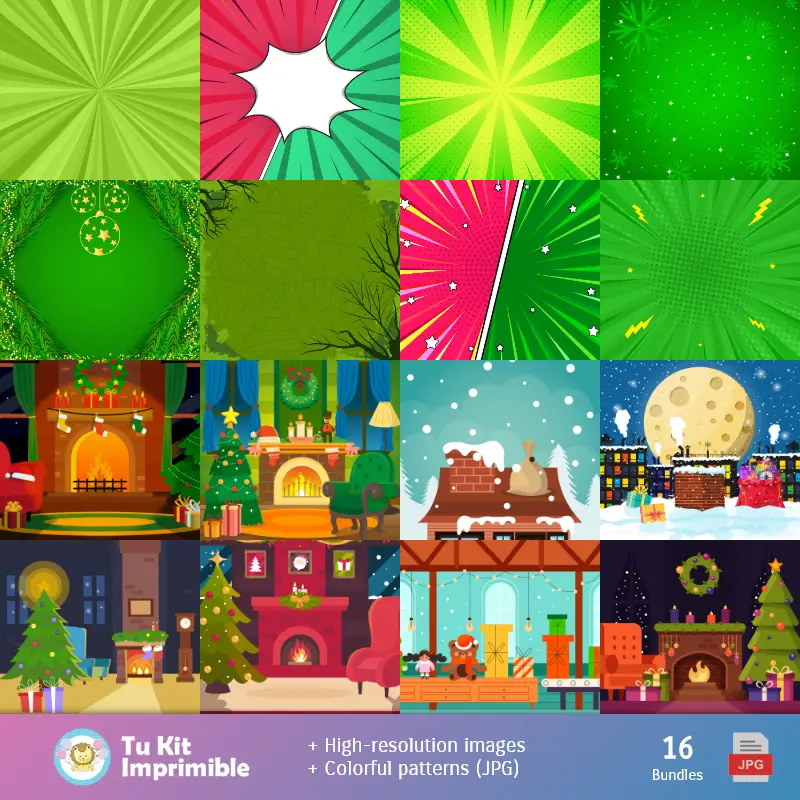 Fondos | Papier peint Grinch - Papiers numériques