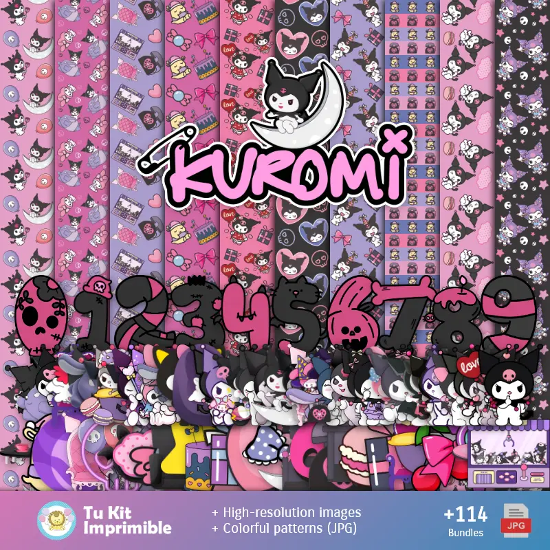 Papier peint Kuromi - Papiers numériques