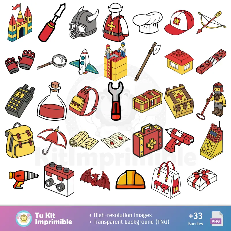 Accesorios | Papier Peint Lego - Papiers Décor numériques