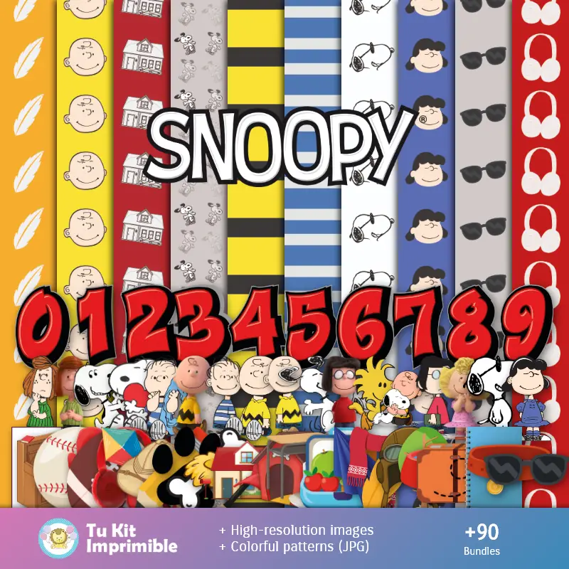 Papier peint Snoopy - Papiers numériques