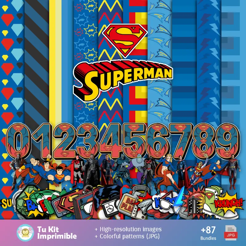Papier peint Superman - Papiers numériques