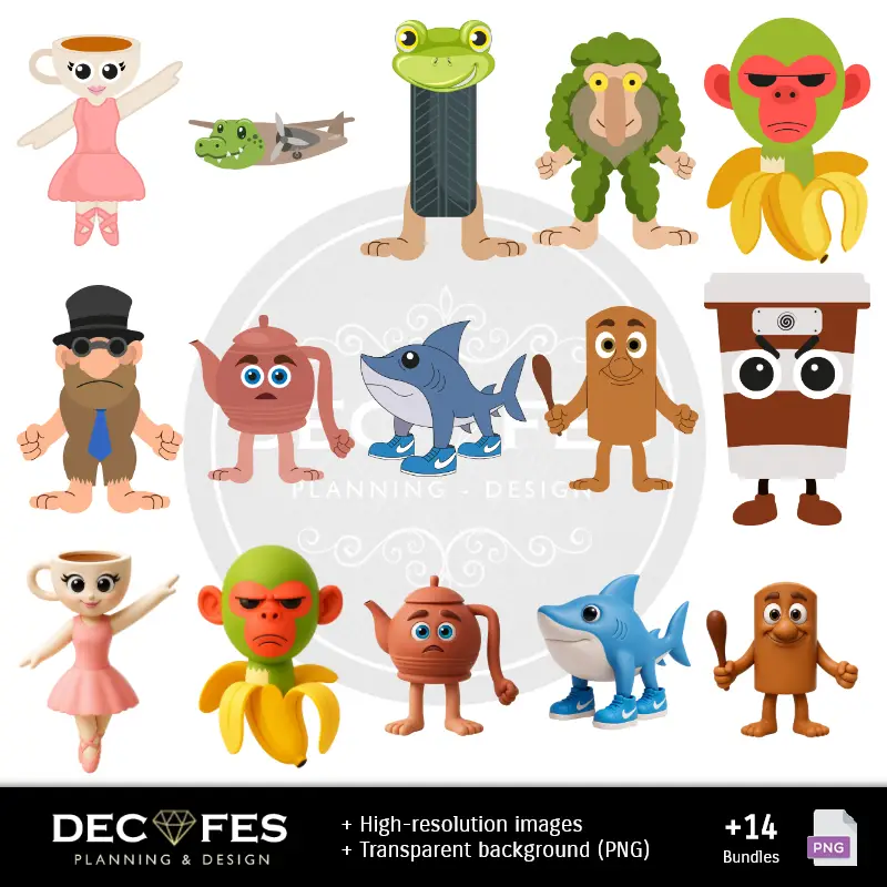 Personajes | Papier pour le cerveau numérique - Imprimantes pour scrapbook et bricolage