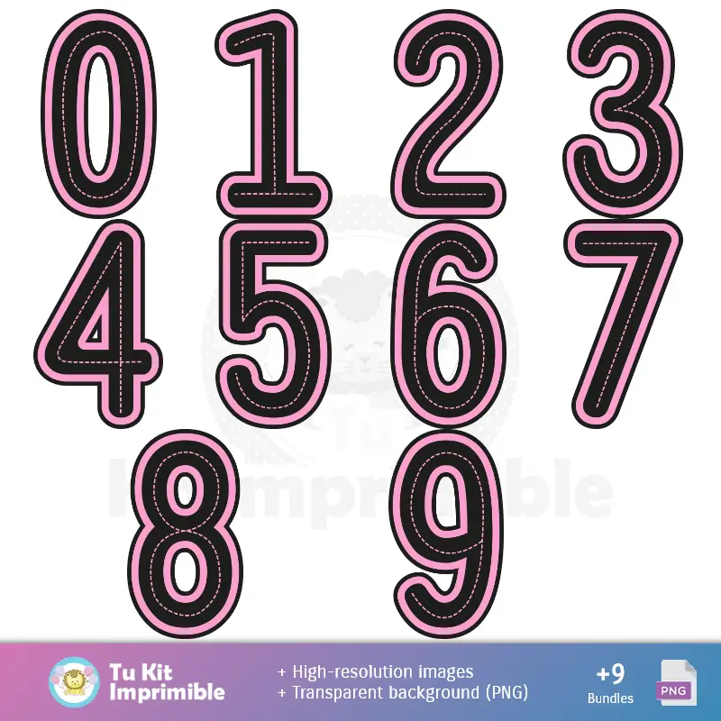 Números Temáticos | Fondi di Parigi - Digital Decor Papers