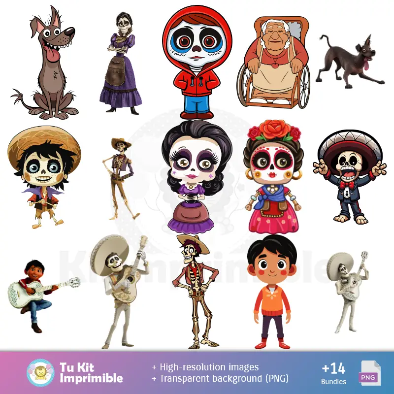 Fondos | Patrones y Texturas Coco - Kits de Scrapbook y Fiestas