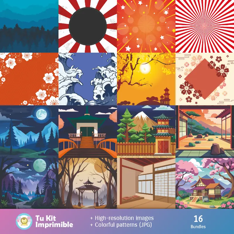 Fondos | Patrones y Texturas Demon Slayer - Kits de Scrapbook y Fiestas