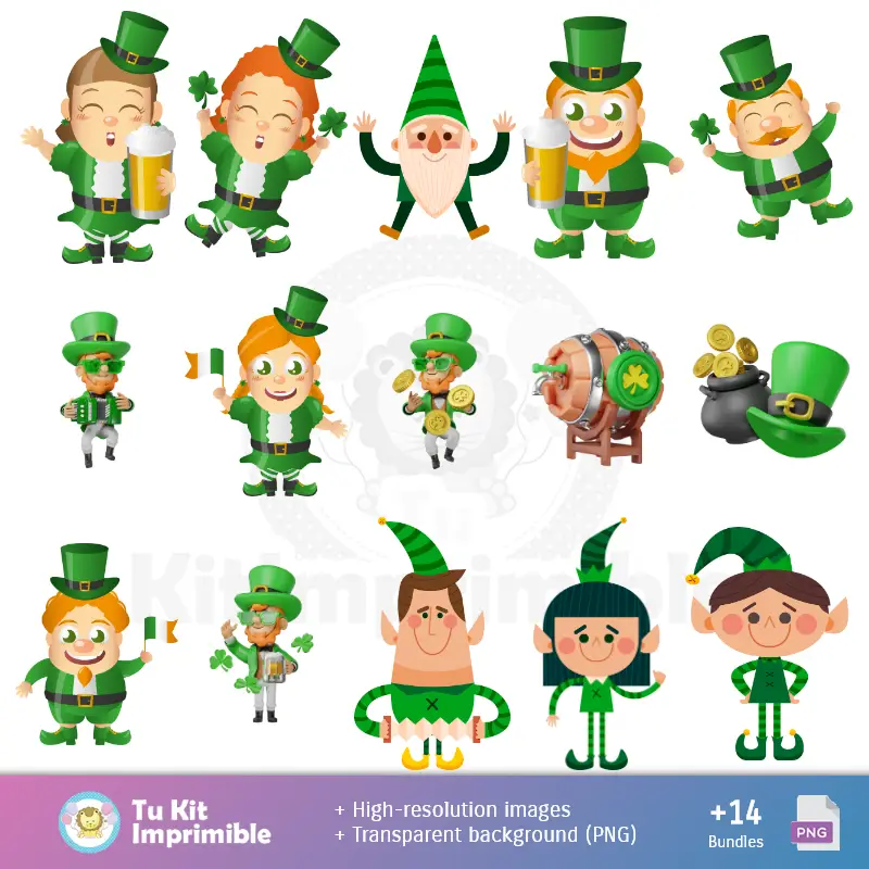 Fondos | Patrones y Texturas Día de San Patricio - Kits de Scrapbook y Fiestas