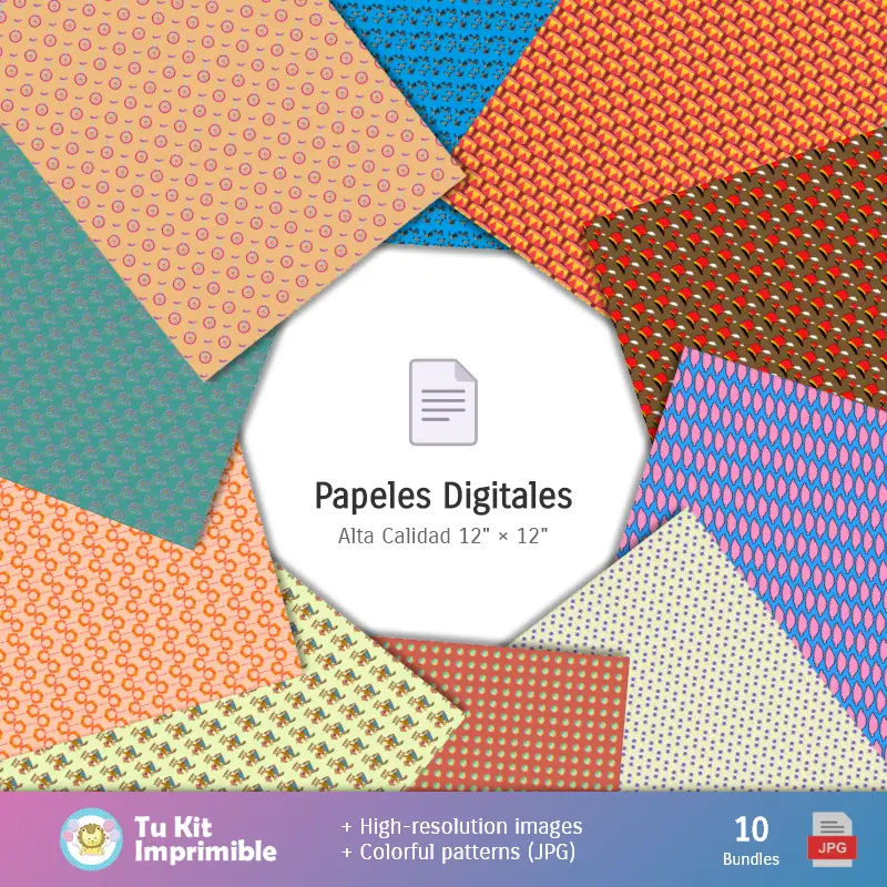 Fondos | Patrones y Texturas Dumbo - Kits de Scrapbook y Fiestas