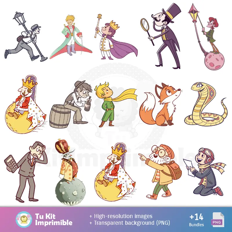 Personajes | Patrones y Texturas El Principito - Kits de Scrapbook y Fiestas