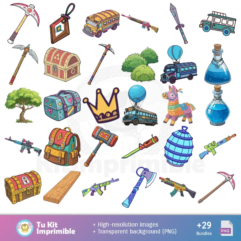 Personajes | Patrones y Texturas Fortnite - Kits de Scrapbook y Fiestas