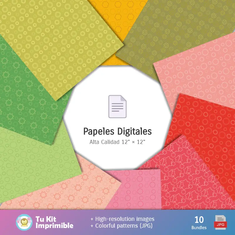 Fondos | Patrones y Texturas Granjita - Kits de Scrapbook y Fiestas