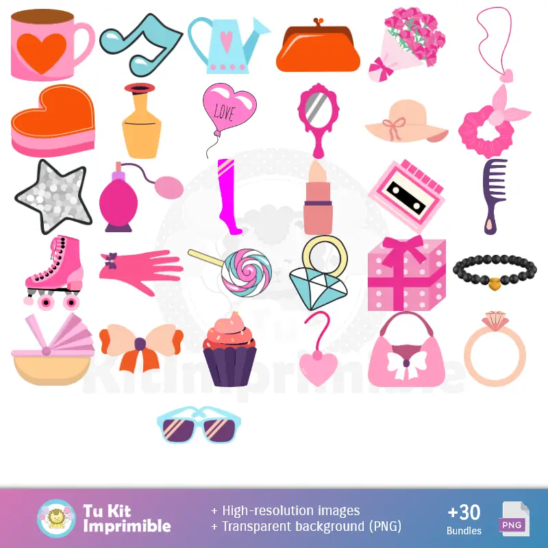 Números Temáticos | Patrones y Texturas Hello Kitty - Kits de Scrapbook y Fiestas